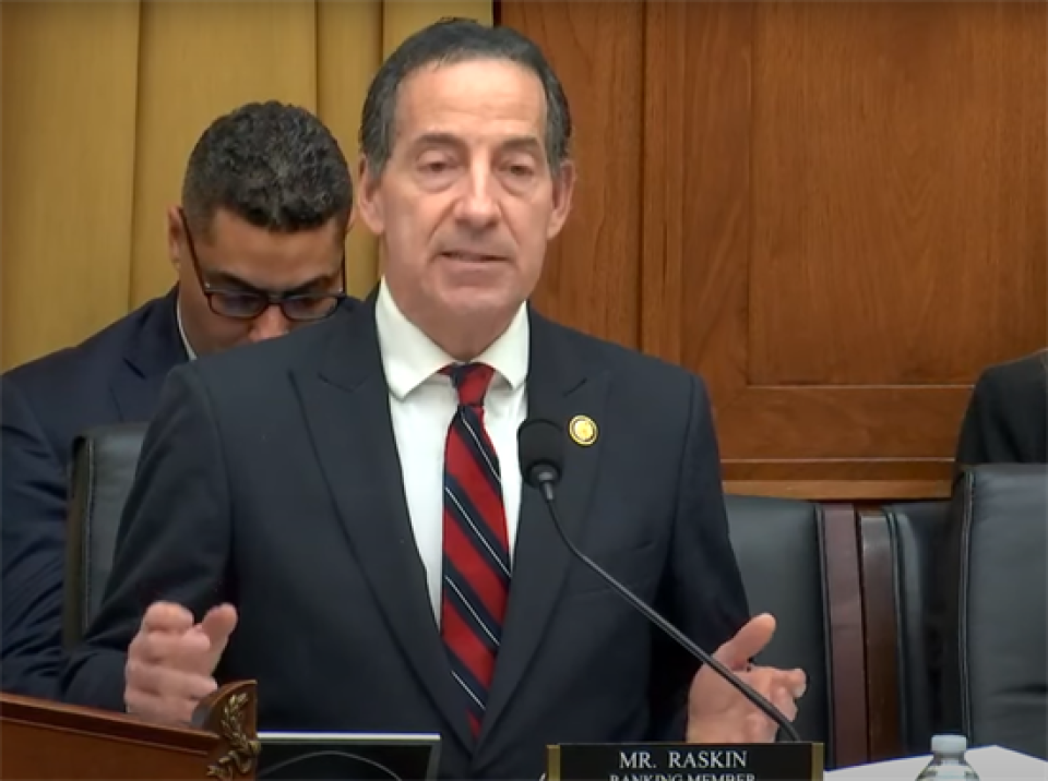 Ranking Member Raskin’s Opening Statement at Markup of GOP’s Funding Bill—A Blank Check for Donald Trump’s Authoritarian Crusade